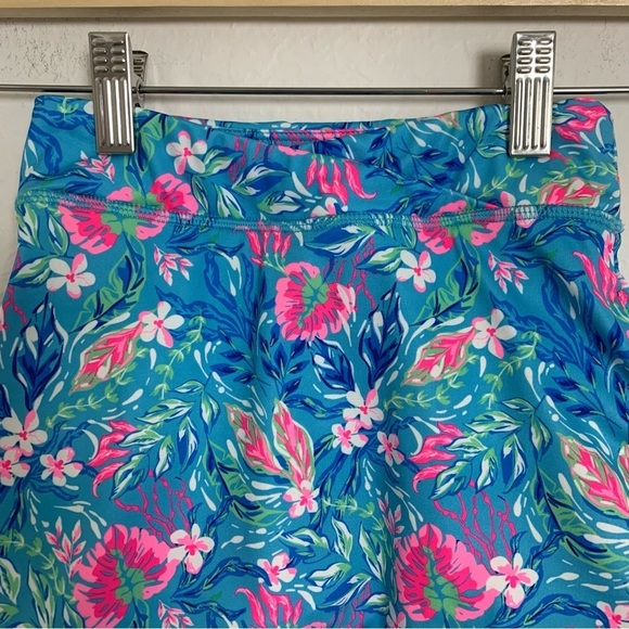 Tommy Bahama Active Floral Skort Little Girl’s 4T Blue Tropical Stretch - Picture 5 of 9